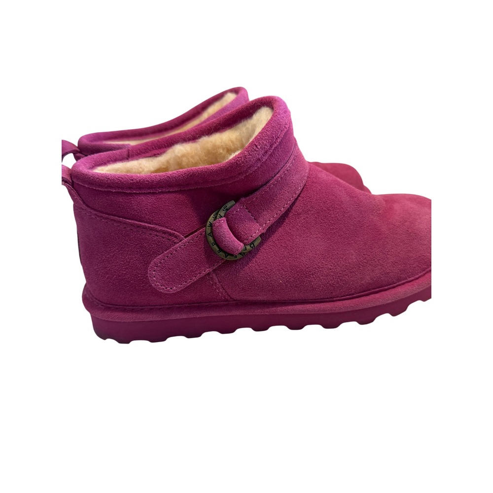 Bearpaw Super Shorty Orchid Pink Suede Ankle Boots 2986WX Womens 9